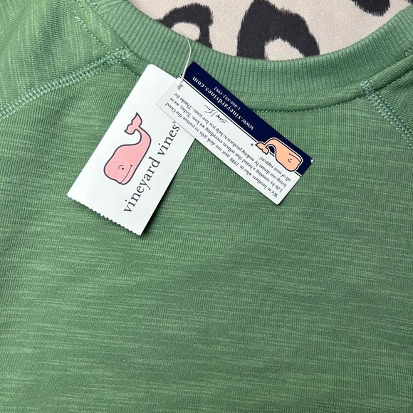 💚 🐳NWT- Vineyard Vines Cotton Terry Sweatshirt (Loden Frost, Size S) - Picture 6 of 8
